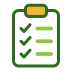 Clipboard with checklist